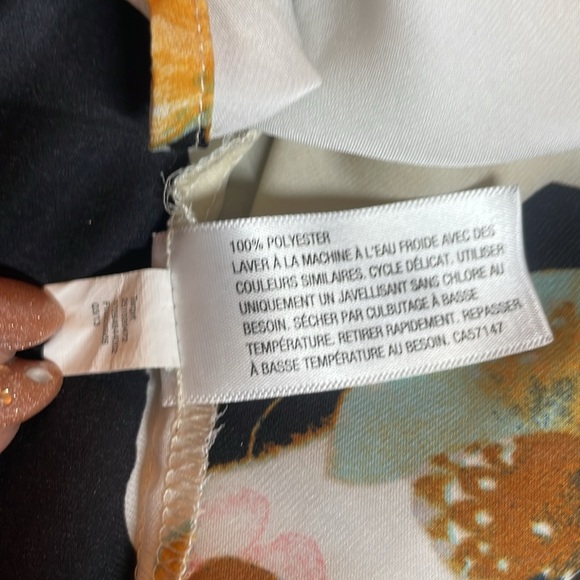 3.1 Phillip Lim, for Target, Long Sleeve Button Down Shirt, Small, Black, Tan - Picture 7 of 9